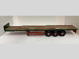 FLATBED TRAILER TRI AXLE GREEN/RED CC13708(T)