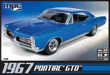 1967 PONTIAC GTO 1-25 SCALE PLASTIC CAR KIT-MPC 710