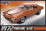 1972 PONTIAC GTO 1-25 SCALE PLASTIC CAR KIT-MPC 711